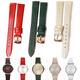 
GISIRTON adapted to Armani watch strap cowhide ladies 14mm substitute AR1876/1726/1911/1681/1926 chain AR11150 (green rose gold buckle) 14mm