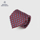 布克兄弟（BrooksBrothers）男士25早秋新款桑蚕丝方格花朵商务领带 6003-红色 OS