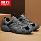 Warrior Dad Schuhe Männer vielseitige Gelegenheitsmänner Schuhe Sport Laufschuhe Männer 3891 Grau/Schwarz 44
