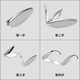 Lesca lunetier pliage pliant portable mini importé anti-bleue Lunes de lecture HD Black 200 degrés Qixi Festival
