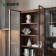 Оригинальный книжный шкаф с твердым деревом Nordic Oak Black Walnut Color Книжный шкаф современный простая полка Трехтолетная книжный шкаф D6172
