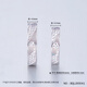 Ji Bao Lou Pt950 platinum couple ring men and women platinum ring broken ice ring live couple ring 9.78g pair