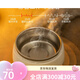 OIMG cat drinking water constant temperature yogurt machine dog pet drinking water device fully automatic unplugged heating bowl stainless steel tropical orange-[ordinary constant temperature heating]