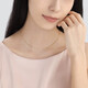 Chow Sang Sang Box Chain Necklace Plain Chain Clavicle Chain 18K Gold Versatile Women's Model 94226N Pricing 40cm