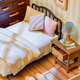 Ruolai Super World Bedroom Diy House assembled building blocks toys for children's birthday Chinese Valentine's Day gift