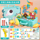 
Jisi Children's Toys 1-3 years old screw screw tool box Electric toys Boys 4-6 Boys' birthday gift electric drill assembly Dinosaur screw screw tool box [373 piece set + electric drill] battery version