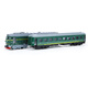 Zhongmai weifuxing Hochgeschwindigkeitsbahnmodell Emu Set Simuliertes Green Train-Legierung Kinderspielzeug Jungen Geburtstagsgeschenk Grüne Zugläppchen + Wagen