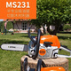 Small chain saw imported from Germany, logging saw, firewood saw, tree gasoline saw, fuel-saving high-power MS180/MS251 MS251C-E (with 18-inch guide plate) free engine oil