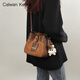Calwan Keodh Bolsa para mujeres 2025 Nuevo Crossbody High-Light Commuter Luxury Commuter One-Ho-Houler Cumpleaños Regalo de San Valentín Chino para novia [marrón] Bolsa de cubo simple y versátil para la esposa Práctica de alta gama