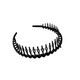 Jack Viney toothed anti-slip hair hoop for girls, rubber, hair removal, face washing, makeup fixing, broken hair artifact, hair color press 9274I black hair hoop