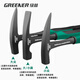 GREENER geological exploration hammer pointed head flat head geological exploration tool integrated hammer mountaineering quarrying professional geological hammer integrated exploration hammer small flat head geological hammer