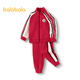 Balabala children's clothing children's suit boys and girls long-sleeved spring and autumn 2025 baby contrasting color knitted trend 208125104203