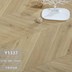 XMSJ Gerva Van Gogh Fish Bone Parquet Herringbone Wood Piso de madera Laminada Estilo nórdico Hogar sala de estar Resistente 12 Peacock Azul 3291 metros cuadrados