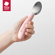 babycare baby spoon children's tableware fork spoon baby eating spoon stainless steel scraper spoon puree spoon Yuanli Qing