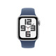 Apple【赠品福利】Watch SE 智能手表GPS+蜂窝款40毫米银色铝金属表壳丹宁色运动型表带M/L