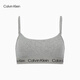 Calvin Klein underwear [Chinese Valentine's Day gift] 25 spring and summer women's ck no-wire light sports vest bra QP2982O P7A-Coconut Blue Gray M