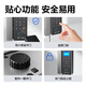 ZKTECO 熵基F718玻璃门指纹锁 智能电子密码锁 办公室玻璃门锁 免开孔布线蓝牙小程序管理门禁锁 金属灰+地插（适合双开无边框玻璃门）