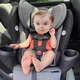 诗贝乐汽车儿童安全座椅胸扣安全带固定器扣子宝宝防脱调节锁扣神器配件 灰色（025） 免拆安全带安装