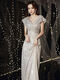 Lingkaqi Bankett Abendkleid Frauen Silber Bankett Abendkleid 2023 Neue High-End