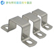 04 stainless steel riding hoop ohmic square square tube buckle right angle bracket hoop U-shaped tube outer diameter 15*15 square tube 5 pieces