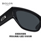 BOLON暴龙眼镜25年新品猫眼太阳镜防晒墨镜潮流线送男友送女友BX5008 C10 亮黑色