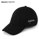 MAINLYKITTY女士棒球帽软顶鸭舌帽子遮阳跑步休闲帽女2025新款送女友老婆礼物 黑色-礼盒装
