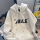 
NASAWASSUP American retro casual hooded sweatshirt for men and women spring and autumn loose oversize couples versatile coat light gray 6197 winter plus velvet XL [recommended 130-150Jin [Jin equals 0.5 kg]]