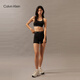 Calvin Klein Sports [Hydrink Quick Dry] Sommer Frauen CK High Taille Stretch Fitness Sports Reitshorts GWS4L728 BAE-SAME Black M.