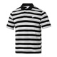 Nike (NIKE) T-shirt men's tops New summer casual lapel breathable cotton polo shirt sportswear short-sleeved FN3897-010/all cotton/black and white stripes L (175/92A)