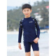 GUBPMTSHIM children's swimsuit suit boys, teenagers, boys' swimming trunks, students, middle and large children split summer sun protection swimming quick-drying 8820 short-sleeved shorts 10# (30-40Jin [Jin equals 0.5 kg]) around