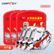 Lanfu fire escape mask national silicone standard 3C certified filtering fire self-rescue respirator smoke-proof rubber mask 3C certified rubber style fire mask-3 pack