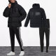 Adidas Clover Herren -Down -Jacke Set 2025 Frühling Neue loses warme Jacke Drei gestreifte Hosen machen ein Foto von Single Down Jacket H13564 XL