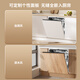 Wupinzhen fully embedded dishwasher 18 sets, fully hidden, intelligent automatic opening and closing door for drying, knock to open and close the door, personalized door panel WU11, fully embedded and fully hidden, knock to open and close the door