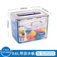 塑料保鲜盒大容量12L冰箱收纳相机邮票密封箱粮水果食品 3.9lhpl829保鲜盒9l保鲜9L
