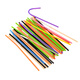 Babic disposable straws, independent beverage packaging, bendable artistic plastic thin straws 6mm*26cm*100