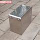 1 Boîte côté coffre de moto Trunk Box en acier inoxydable Construction de voiture Décoration Boîte à outils de rangement extérieur Longueur 32 * Largeur 20 * Hauteur 20cm15932 * 20C