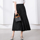Betu Women's Summer New Style Skirt National Style Jacquard Tassel Decorative Pleated Skirt Women 2404X09 Black S