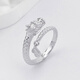 Aikoyi PT950 platinum ring Shenlong swing tail live female ring 520 new gift BJZ00149- size 14 hand weighs about 7.7-7.8 grams
