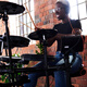 Roland Electronic Drum TD07KV/TD07DMK Drum para niños Adultos Practice Entretenimiento Profesional Examen de grado de rendimiento Drum 5 Drum 4 Cymbals 07DMK+ PACK DE REFECCIÓN