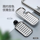 Ecoco stainless steel faucet rack storage kitchen drain basket household punch-free sink dishwasher upgraded small size - gray