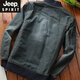 JEEP SPIRIT春季牛仔外套男韩版青年宽松春秋飞行员工装夹克大码棒球服潮 687深蓝 S