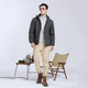 Western Region Camel VANCAMEL plus velvet windbreaker for women and men's windproof and warm single-layer jacket casual sports thickened jacket hooded jacket mountaineering suit 9930A dark gray-men [solid color] XL