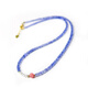 Prodigal Heart Tanzanite Necklace Women's Blue Purple Gem Bead Bracelet Couple Crystal Bracelet Bare Stone Pendant Clavicle Chain Necklace Tanzanite + Pearl Necklace Bead Diameter About 3mm - Chain