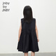 Jnby by JNBY Jiangnan Buyi children's clothing light dress silk polyester taffeta dress comfortable summer girls and children 1O4G10820 001/black 150 cm