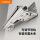 Cobbe Küche Pull-Basket-Schrankschublade Typ Schale Korb Space Aluminium Dreischichtig Schüssel Rack Küchenschrank Aufbewahrungsregal Dämpfung Guide Schiene Pull-Basket [Pull up] 750 Schrankkabinettsbreite 695-755