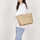 Coach (Coach) Frauenbag Classic Presbyop Pendler Tasche große Kapazität Einschuld Handtasche [New Style Black und Brown] Cu759 IMXAQ