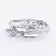 Aikoyi PT950 platinum ring Shenlong swing tail live female ring 520 new gift BJZ00149- size 14 hand weighs about 7.7-7.8 grams