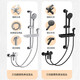 Anhua Bathroom Simple Shower Set Handheld Shower with Booster Nozzle Topless Spray with Spray Gun Silver N3GQ970CP