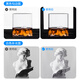 Beiyang (beiyang) A4 small photography background cardboard foldable fill light board still life product photography reflective board hard board thickened black and white silver matte light-absorbing edge gourmet beauty photography