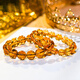 Eternal symbol light luxury natural 7A + Brazilian old mine whiskey citrine fortune bracelet citrine bracelet for men and women Valentine's Day gift 7a + about whiskey 7mm